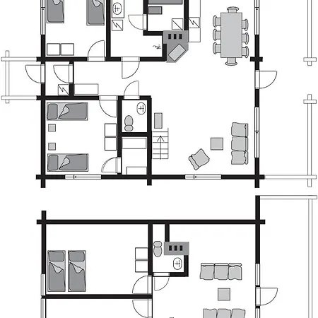 ヴィラ Tahkon Riihiranta - 4 Bedroom By The - Tasokas Tilava Rantamoekki *
