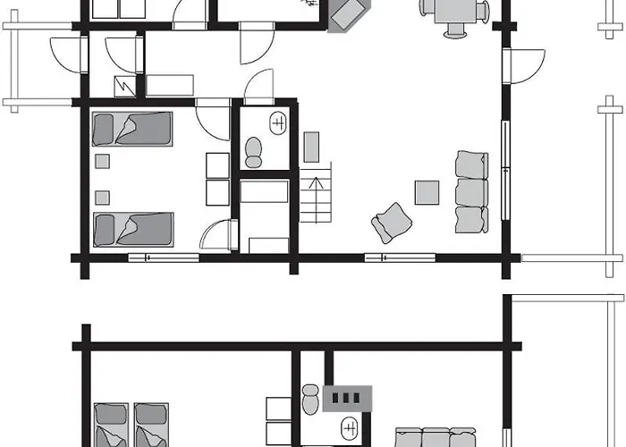 别墅 Tahkon Riihiranta - 4 Bedroom By The - Tasokas Tilava Rantamoekki *